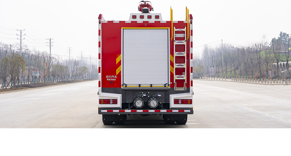 豪沃后双桥泡沫消防车图3