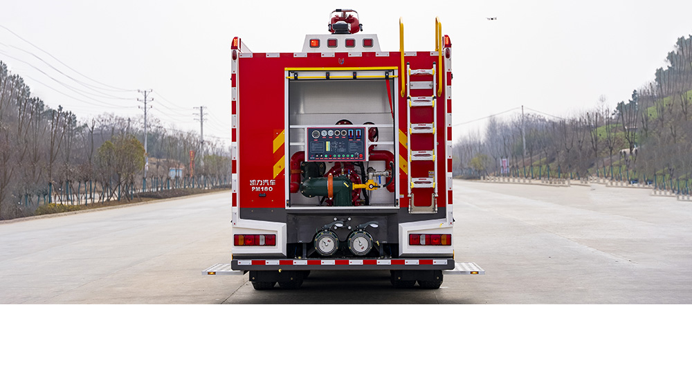 豪沃后双桥泡沫消防车图11