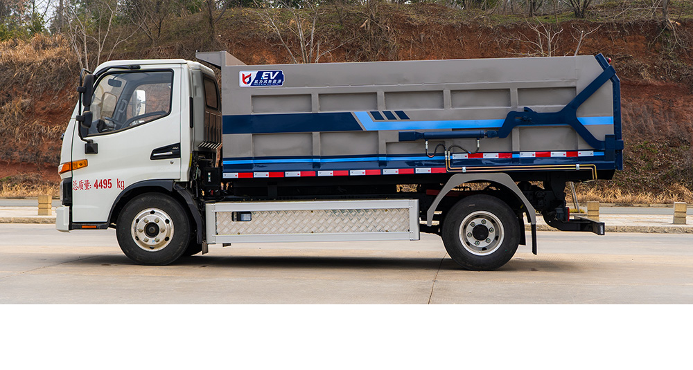 江淮帅铃纯电自卸式垃圾车图4