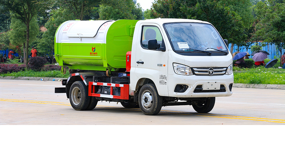 祥菱V1汽油3方车厢可卸式垃圾车图1