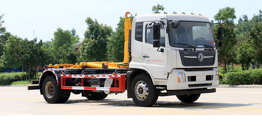 东风天锦车厢可卸式垃圾车图5