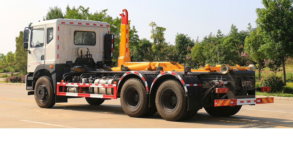 东风华神后双桥车厢可卸式垃圾车图5